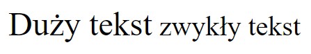 Zdjęcie do pytania: W języku HTML, aby uzyskać efekt jak na przykładzie, należy zastosować konstrukcję