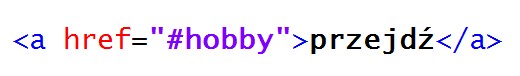 Zdjęcie do pytania: Zapis znacznika HTML w postaci