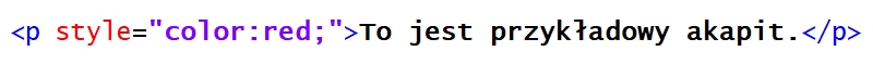 Zdjęcie do pytania: W podanym kodzie HTML przedstawiony styl CSS jest stylem
