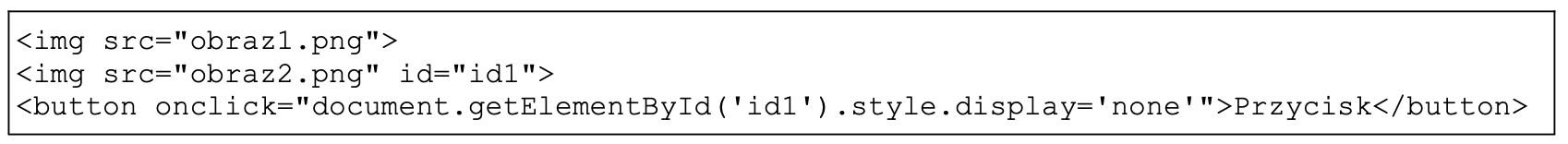 Zdjęcie do pytania: Przedstawiony fragment dokumentu HTML z kodem JavaScript spowoduje, że po wciśnięciu przycisku