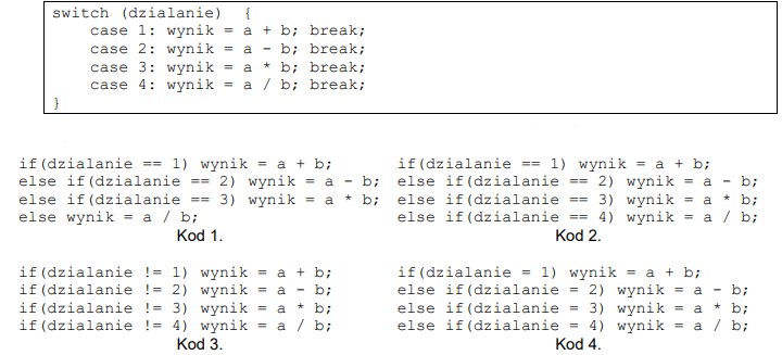 Zdjęcie do pytania: Instrukcją równoważną funkcjonalnie do przedstawionej instrukcji JavaScript jest